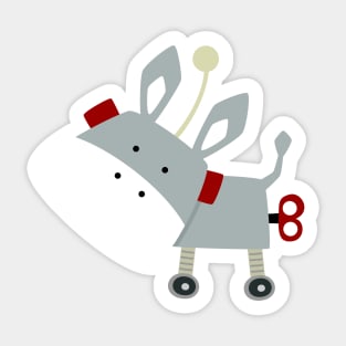 Burro Robot Sticker